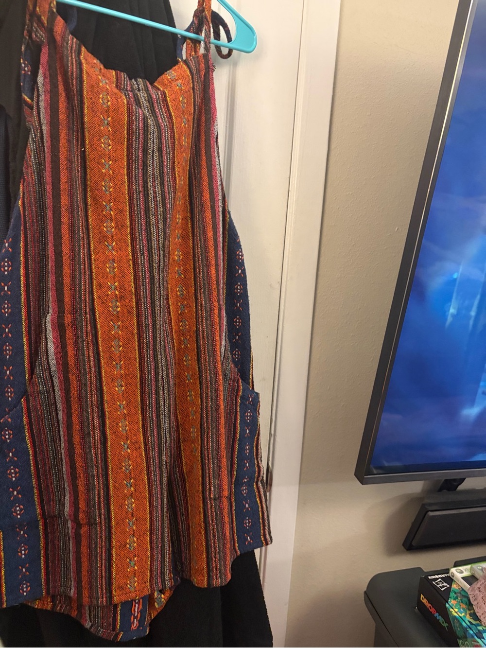 Vintage Bohemian Striped Romper